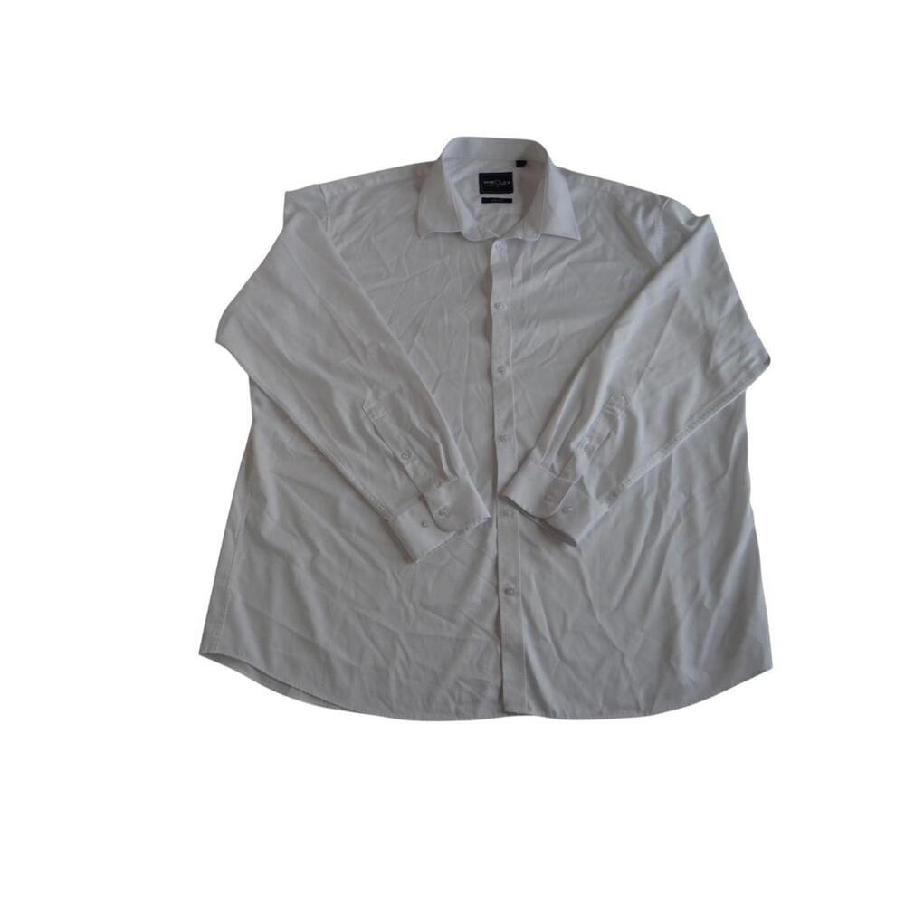 SHIELD-X Slim Fit‎ Dress Shirt - White 4XL